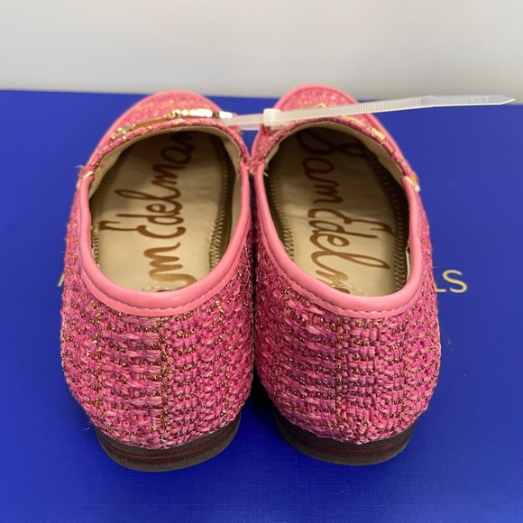 New with box Sam Edelman girls Loraine Pink Rose Loafers size 1m - Picture 3 of 6